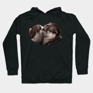 Kissing Otters Hoodie